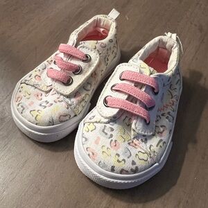 cheetah white wonder nation baby shoes, 2